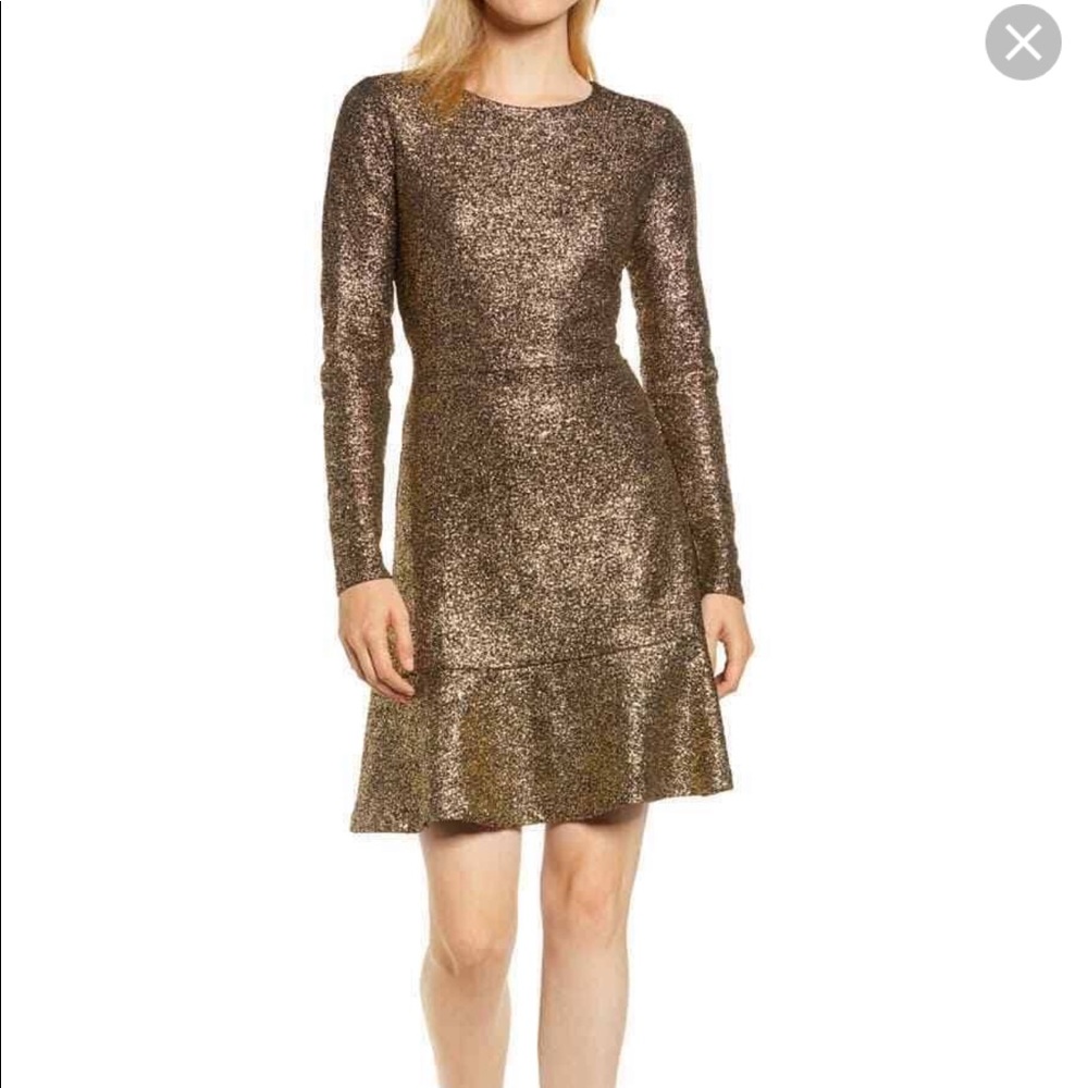 Black and gold Micheal Kors dress.